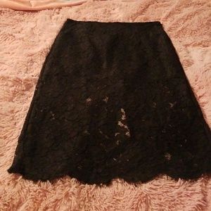 Sexy black lace pencil skirt